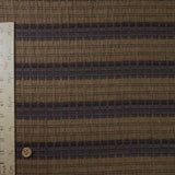 Cotton-Wool Dobby Fabric – Soft Border Stitch - Earthy Mustard (Length) 1=0.25yard