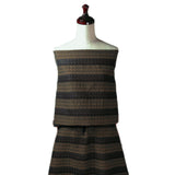 Cotton-Wool Dobby Fabric – Soft Border Stitch - Earthy Mustard (Length) 1=0.25yard