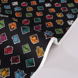 Jujutsu Kaisen Official Cotton Fabric – Black Icon Pattern (Length) 1=0.25yard