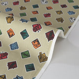 Jujutsu Kaisen Official Cotton Fabric – Beige Icon Pattern (Length) 1=0.25yard