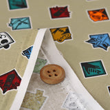 Jujutsu Kaisen Official Cotton Fabric – Beige Icon Pattern (Length) 1=0.25yard