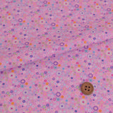 Cotton – Colorful Floral Beads, Pink (Length) 1=0.25yard