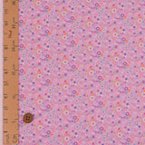 Cotton – Colorful Floral Beads, Pink (Length) 1=0.25yard