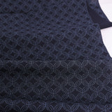 Ikat-Style Shippo Pattern - Indigo (Length) 1=0.25yard