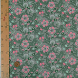 Imaginary Flowers - Pink on Light Gray (Length) 1=0.25yard