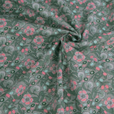 Imaginary Flowers - Pink on Light Gray (Length) 1=0.25yard