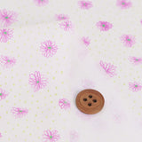 Hand-Drawn Style Floral - Pink Flowers (Length) 1=0.25yard