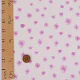 Hand-Drawn Style Floral - Pink Flowers (Length) 1=0.25yard
