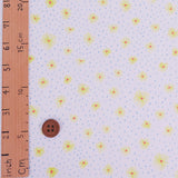 Hand-Drawn Style Floral - Yellow Flowers (Length) 1=0.25yard