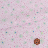 Hand-Drawn Style Floral - Green Flowers (Length) 1=0.25yard