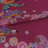 Maiko Girls on a Walk - Wine (Length) 1=0.25yard