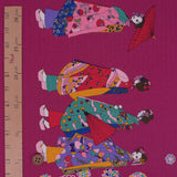 Maiko Girls on a Walk - Wine (Length) 1=0.25yard