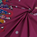 Maiko Girls on a Walk - Wine (Length) 1=0.25yard