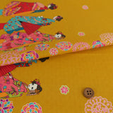 Maiko Girls on a Walk - Mustard (Length) 1=0.25yard