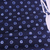 Shibori-Style Cotton – Chrysanthemum Circle Pattern - Indigo (Length) 1=0.25yard