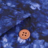 Indigo Cloud Dyed-Style Cotton – Shibori-Inspired Print (Length) 1=0.25yard
