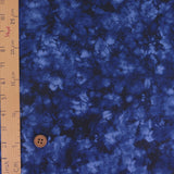 Indigo Cloud Dyed-Style Cotton – Shibori-Inspired Print (Length) 1=0.25yard