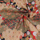 Patterned Clouds Fusion - Black (Length) 1=0.25yard
