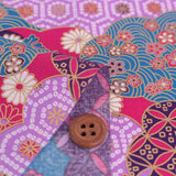 Patterned Clouds Fusion - Purple (Length) 1=0.25yard