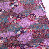 Patterned Clouds Fusion - Purple (Length) 1=0.25yard