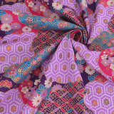 Patterned Clouds Fusion - Purple (Length) 1=0.25yard