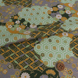Patterned Clouds Fusion - Green (Length) 1=0.25yard