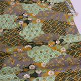 Patterned Clouds Fusion - Green (Length) 1=0.25yard