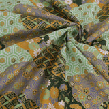 Patterned Clouds Fusion - Green (Length) 1=0.25yard