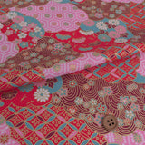 Patterned Clouds Fusion - Red (Length) 1=0.25yard