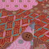 Patterned Clouds Fusion - Red (Length) 1=0.25yard