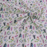Cotton – Skateboarding Cats, Ivory (Length) 1=0.25yard
