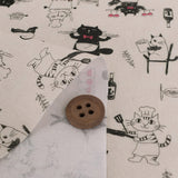 Cotton – Cat Restaurant, Ivory (Length) 1=0.25yard