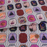 Cotton – Japanese Retro Modern Framed Art, Soft Pink (Length) 1=0.25yard