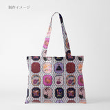 Cotton – Japanese Retro Modern Framed Art, Soft Pink (Length) 1=0.25yard