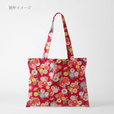 Japanese Cotton – Colorful Chrysanthemums, Red (Length) 1=0.25yard