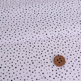 Cotton Lawn – Random Dots, White (Length) 1=0.25yard