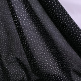 Cotton Lawn – Random Dots, Black (Length) 1=0.25yard