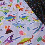 Cotton – Dinosaur Guide and Footprints (Length) 1=0.25yard