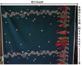 Maiko Girls on a Walk - Blue-Green (Length) 1=0.25yard