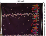 Maiko Girls on a Walk - Dark Purple (Length) 1=0.25yard