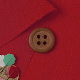 Hitokoshi Chirimen - Red (Length) 1=0.25yard