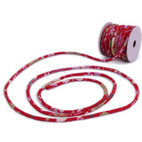 Chirimen Fabric Cord - 1/9in Sakura Festival Red (Quantity) 1=1yard