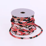 Chirimen Fabric Cord - 1/9in Ume Blossom Stream Black (Quantity) 1=1yard