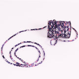 Chirimen Fabric Cord - 1/8in Tiny Sakura Dreams Purple (Quantity) 1=1yard