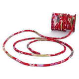 Chirimen Fabric Cord - 1/8in Sakura Festival Red (Quantity) 1=1yard
