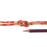 Chirimen Fabric Cord - 1/8in Ume Blossom Stream Mustard (Quantity) 1=1yard