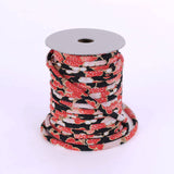 Chirimen Fabric Cord - 1/8in Ume Blossom Stream Black (Quantity) 1=1yard