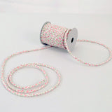 Cotton Fabric Cord - 1/8in Pink Daisy (Quantity) 1=1yard