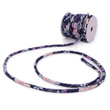 Chirimen Fabric Cord - 1/6in Sakura Festival Navy (Quantity) 1=1yard