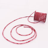 Cotton Fabric Cord - 1/6in Red Paisley (Quantity) 1=1yard